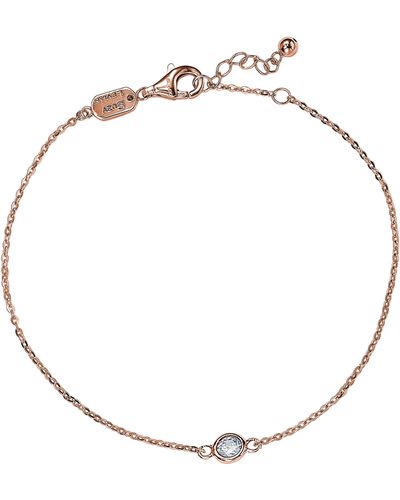 Suzy Levian .25 Ct Tdw 14k Gold Diamond Solitaire Bracelet - Metallic