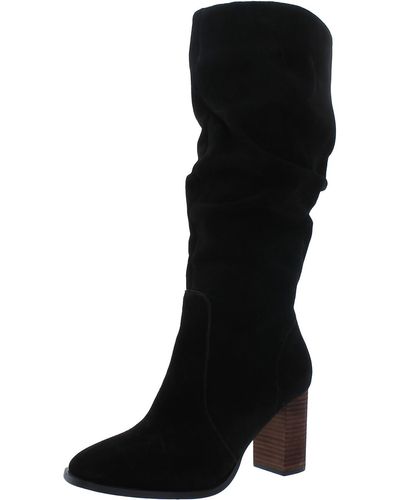 Splendid Gloria Suede Knee-high Boots - Black