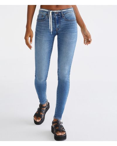Aéropostale Premium Seriously Stretchy Low-rise Jegging - Blue