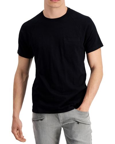 INC Crewneck Slub T-shirt - Black