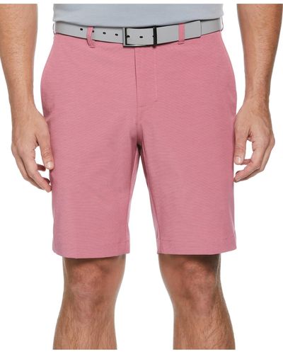 PGA TOUR Pinstripe Polyester Flat Front - Pink