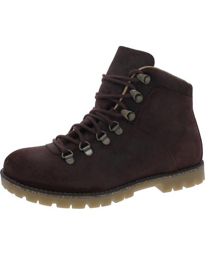 Birkenstock Jackson Leather Lace Up Ankle Boots - Black