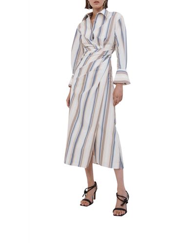 Jonathan Simkhai Marge Stripe Dress - White