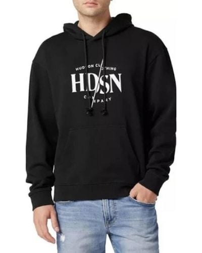Hudson Jeans Graphic Pullover Hoodie - Black