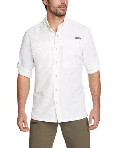 Eddie Bauer Ripstop Guide Long-sleeve Shirt - White
