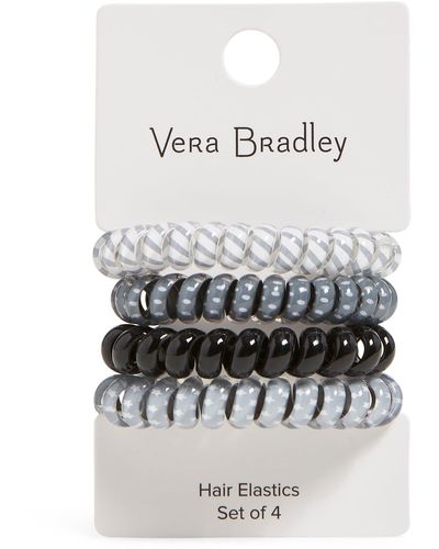Vera Bradley Spiral Hair Elastics - White