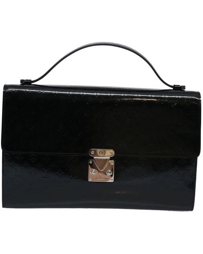 Louis Vuitton Glace Anushka Patent Leather Handbag (pre-owned) - Black