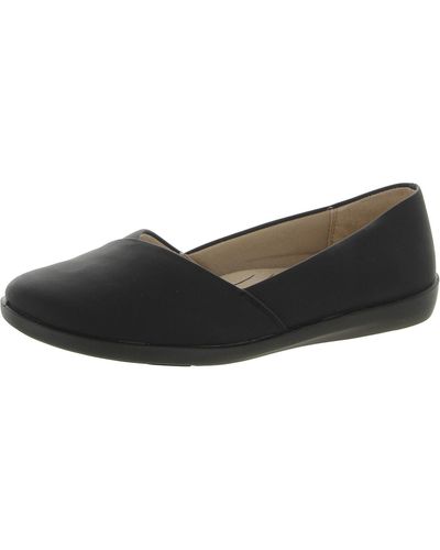 LifeStride Notorious Faux Leather Ballet Flats - Gray