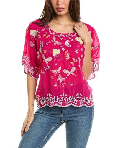 Johnny Was Bellona Blouse - Red