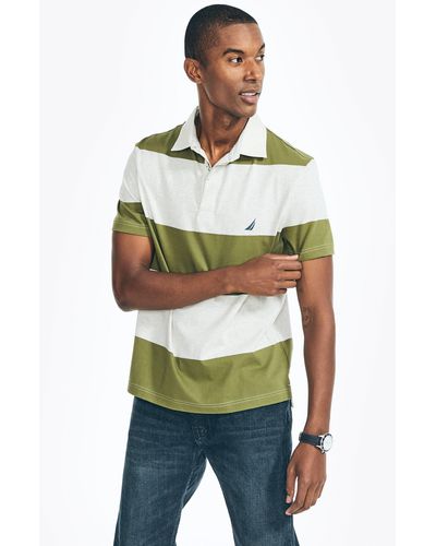 Nautica Classic Fit Rugby Polo Shirt - Green