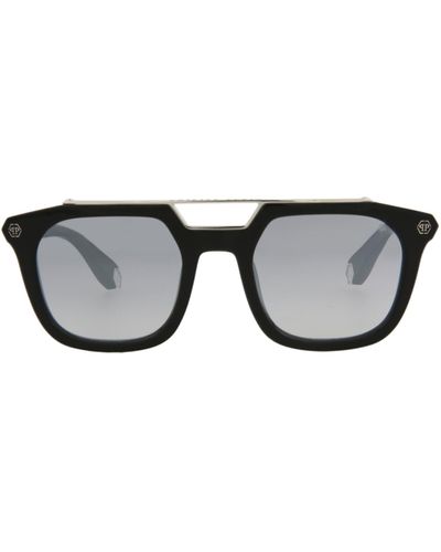 Philipp Plein Square-frame Acetate Sunglasses - Black