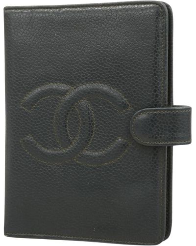 Chanel Cc Leather Wallet (pre-owned) - Gray