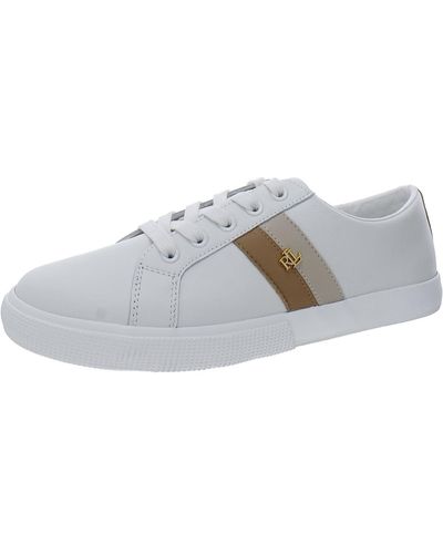 Lauren by Ralph Lauren Janson Leather Lifestyle Casual And Fashion Sneakers - Brown