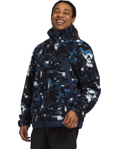 The North Face Campshire Summit Navy Full Zip Fleece Jacket Size Xl Sgn609 - Blue