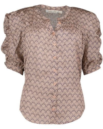 Bishop + Young Bohemian Rhapsody Rachel Ruched Sleeve Blouse - Multicolor