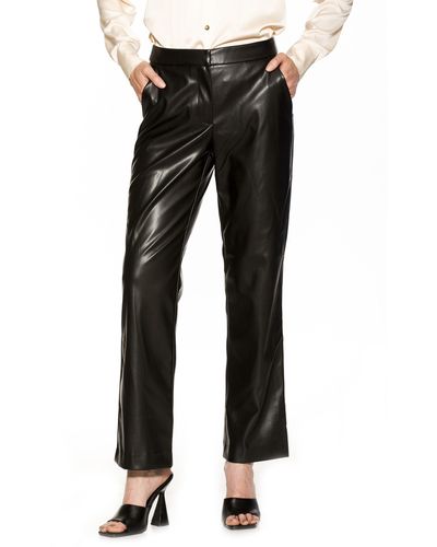 Alexia Admor Faux Leather Pants - Black