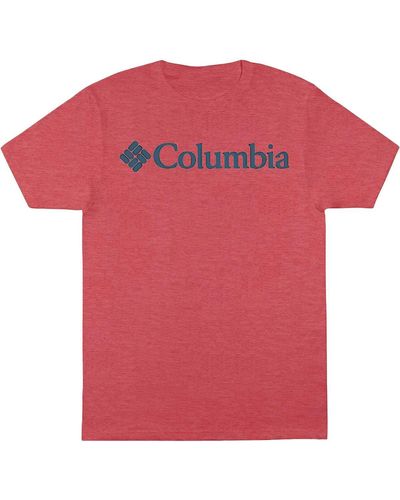 Columbia Logo Graphic Shirts & Tops - Brown