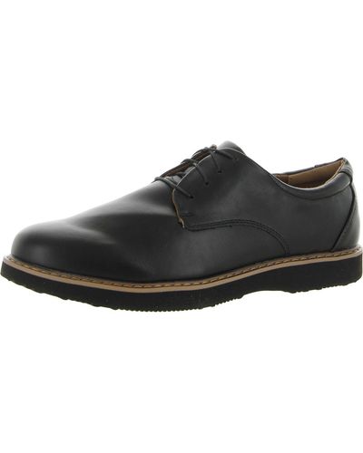 Deer Stags Walkmaster Classic Leather Emo Oxfords - Black