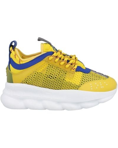 Versace Chain Reaction Sneakers - Yellow