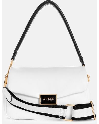 Guess Factory Stacy Mini Crossbody - White