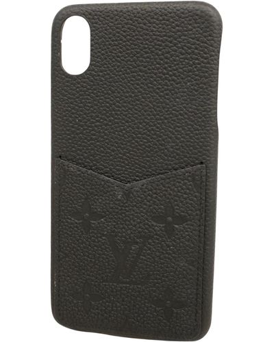 Louis Vuitton Etui Iphone Leather Wallet (pre-owned) - Black