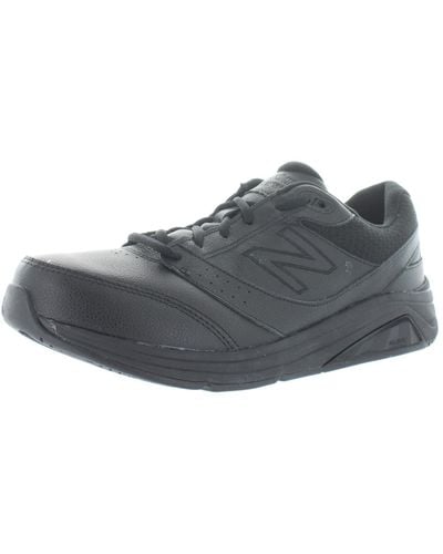 New Balance 928v3 Leather Cushioned Footbed Walking Shoes - Gray