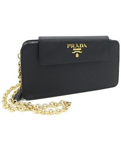 Prada Leather Wallet (pre-owned) - Black