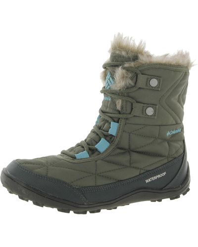 Columbia Minx Shorty Iii Ankle Waterproof Winter Boots - Green