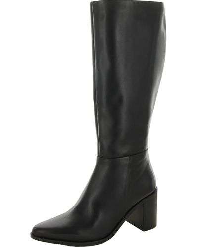 Seychelles So Amazing Leather Pointed Toe Knee-high Boots - Black