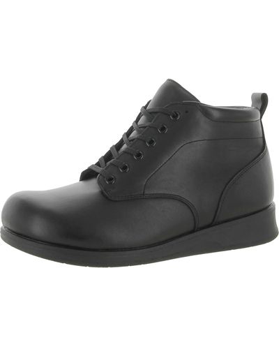 Drew Sedona Leather Ankle Booties - Black