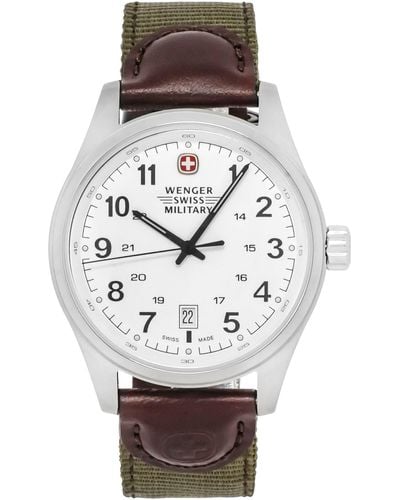 Wenger Swiss Army Terragraph 43mm Strap Watch 79311s - Metallic