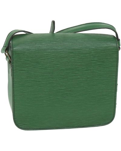Louis Vuitton Cartouchiere Leather Shoulder Bag (pre-owned) - Green