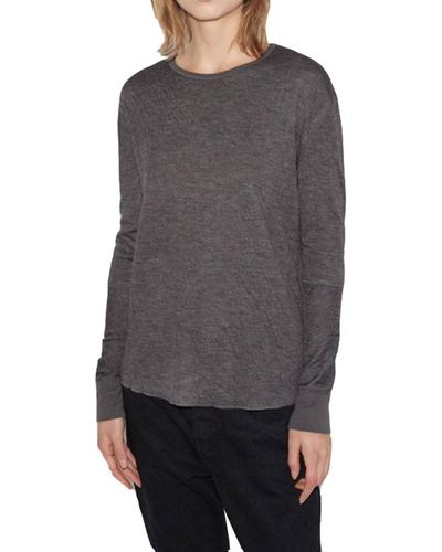6397 Duofold Crew Neck T-shirt In Gray