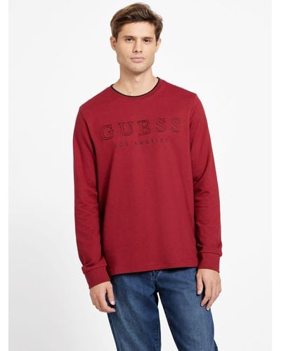 Guess Factory Kalico Logo Long-sleeve Tee - Red