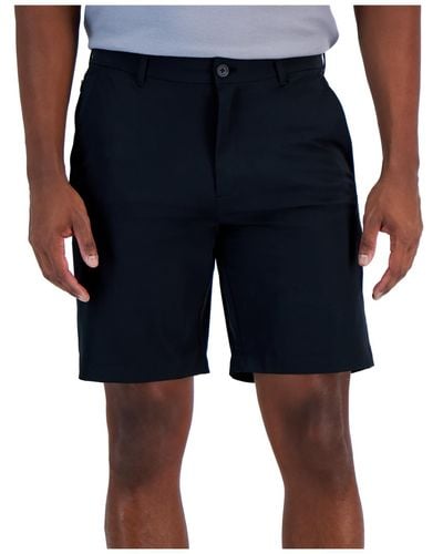 Alfani Flat Front Casual Khaki Shorts - Blue