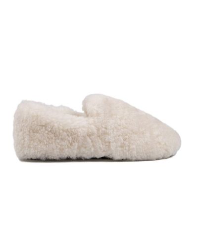 Cloud Nine Luna Fluffy Fuzzy Slippers - White