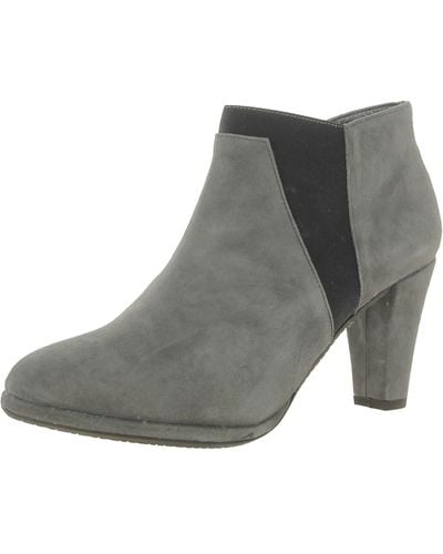Eric Michael Ariella Suede Ankle Booties - Gray