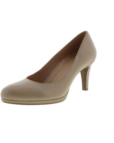 Naturalizer Michelle Padded Insole Round Toe Pumps - Brown