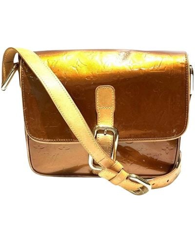 Louis Vuitton Christie Patent Leather Shoulder Bag (pre-owned) - Orange