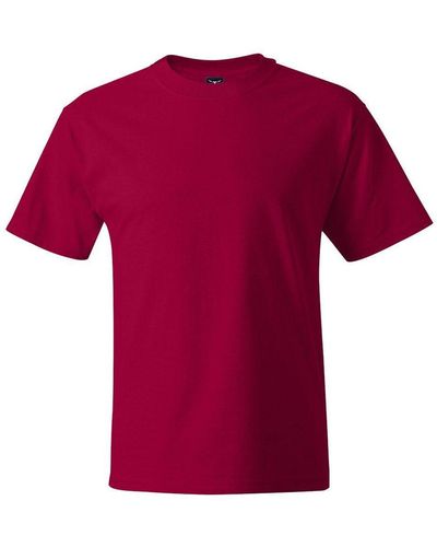 Hanes Beefy-t Tall T-shirt - Purple