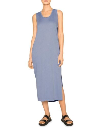 b new york Sleeveless Long Maxi Dress - Blue