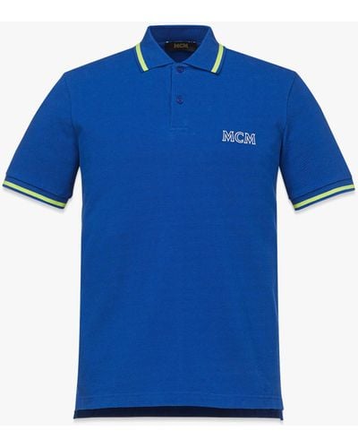 MCM Logo Polo Shirt - Blue