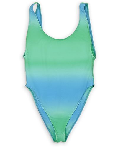 Jacquemus Green La Maillot Camerio Swimsuit - Blue