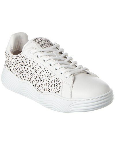 Alaïa Vienne Leather Sneaker - White
