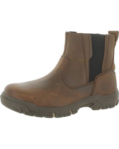 Caterpillar Abby Steel Toe Steel Toe Leather Work & Safety Boots - Brown