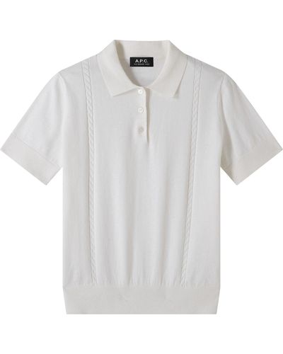 A.P.C. Sybille Polo Shirt - White