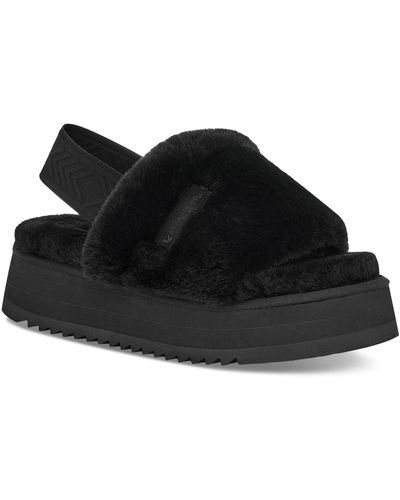 Koolaburra W Ya Baby Open Toe Ankle Strap Slip-on Shoes - Black
