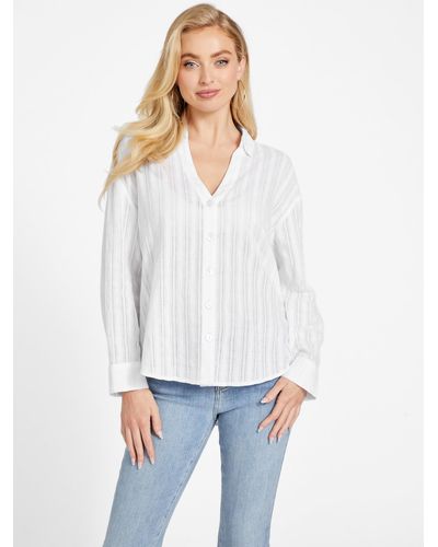 Guess Factory Danna Embroidered Shirt - White