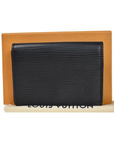 Louis Vuitton Enveloppe Carte De Visite Leather Wallet (pre-owned) - Blue