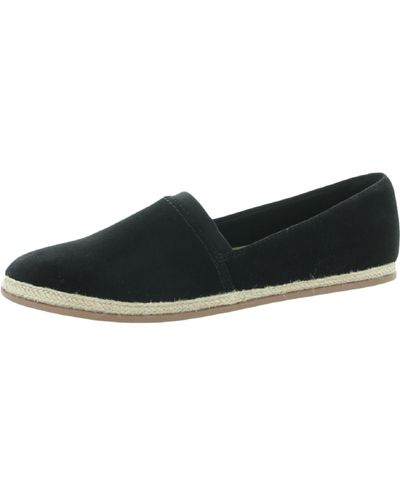 Clarks Serena Paige Suede Slip On Espadrilles - Black